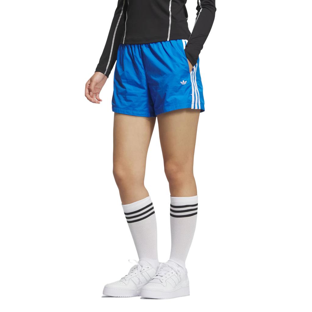 adidas Originals 3 Stripes Sports Shorts Women's Bird Feather Blue KF0320