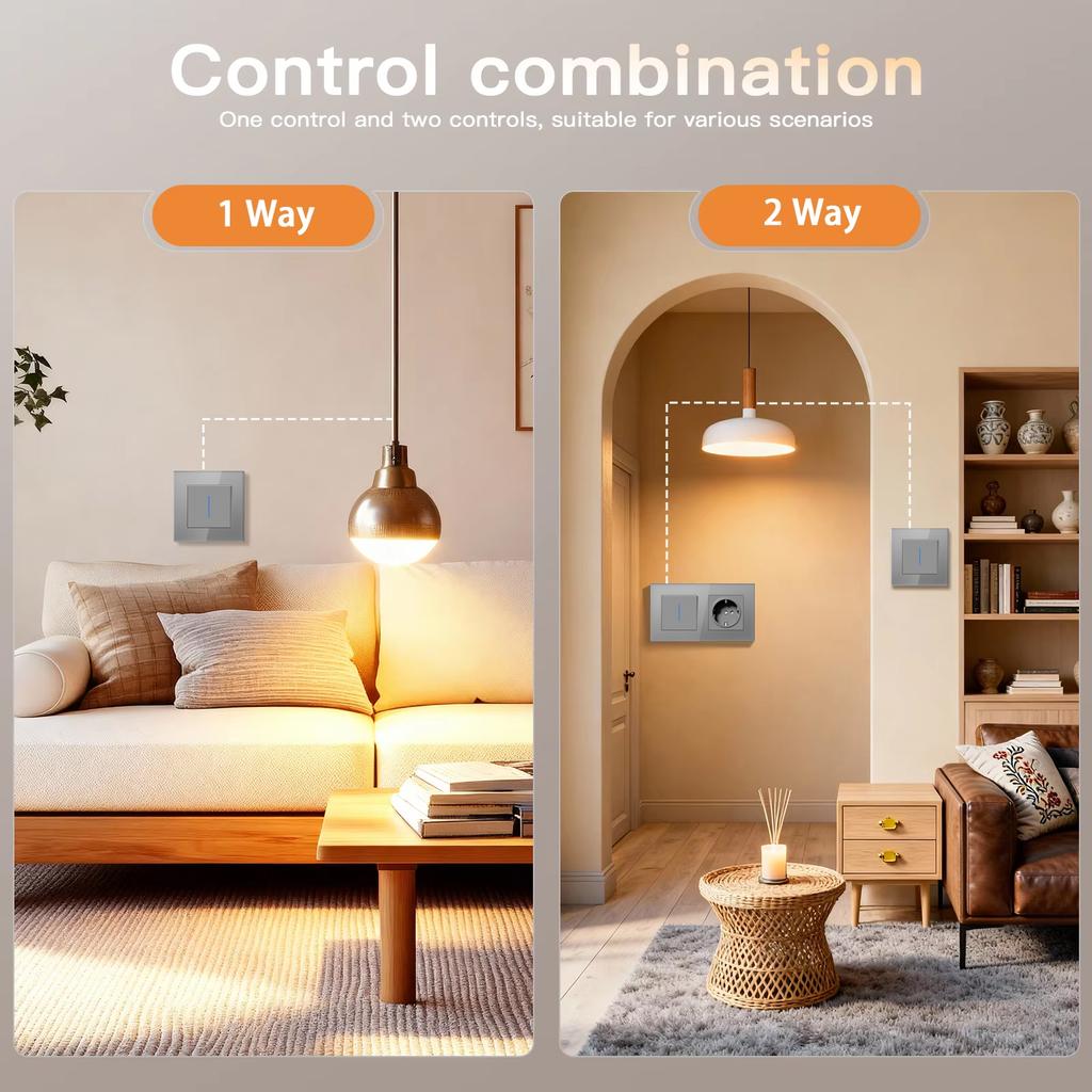 BSEED Wall Light Switches TV/ST/CAT6 Internet Computer Sockets Dimmer Fan Controller EU Wall USB Sockets DIY Parts Free Combine