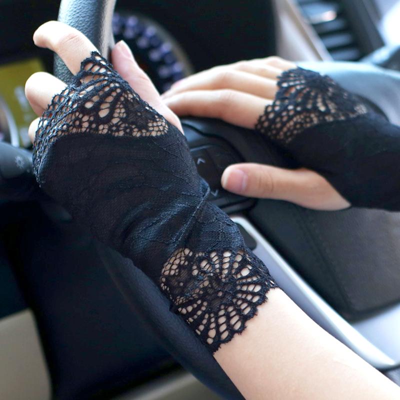1 Paar Sonnenschutzärmel Tanzperformance Kurzer Handgelenkschutz Sommerabdeckung Narben Mode Fahrhandschuhe Freiliegende Finger