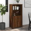 VidaXL Highboard Buffet Brown Oak 62x36x121.5 Cm Engineered Wood 834214
