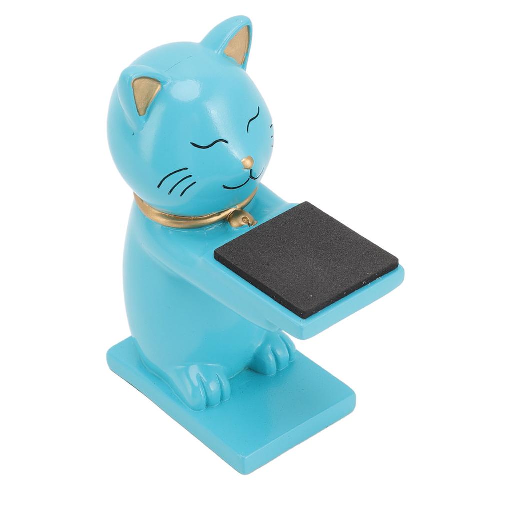 Watch Display Stand Cat Figurine Resin Watch Holder Decoration Storage Rack for Jewelry Bracelet Necklace Blue