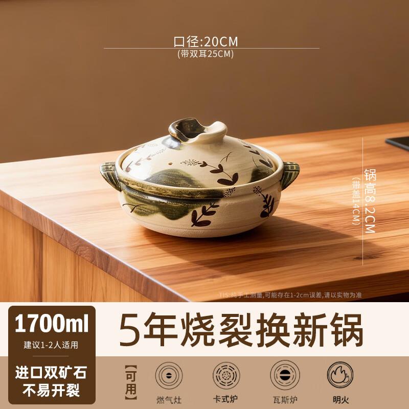 Japanese Style Earthenware Casserole Pot