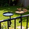 Iron Windowsill Extension Tray Round Clamp Plant Shelf Adjustable Window Sill Shelf  for Home