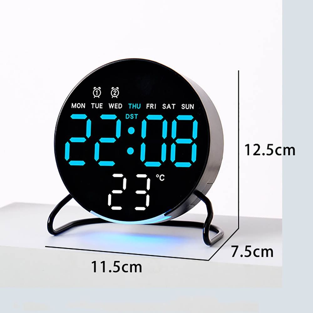 Multi-functional Digital LED Clocks Atmosphere Lights Display Table Clock  Home Decor