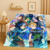 3D Cartoon Digimon Adventure Angemon Flannel Blanket,Soft Warm Plush Throw For Home Bedroom Bed Sofa Cover Picnic Office Kids