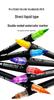 Guangna 8650 Double-Ended Waterproof Acrylic Markers - Soft & Angled Tips for DIY Graffiti & Watercolor Art.