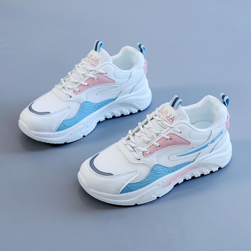 Sneakers Women Thick Bottom Daddy Shoe Thick Bottom Round Toe Breathing Leisure Female Vulcanize Shoes