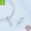 Pearl Rabbit S925 Silver Pendant, Cute Pearl Diy Bracelet Beaded Accessories