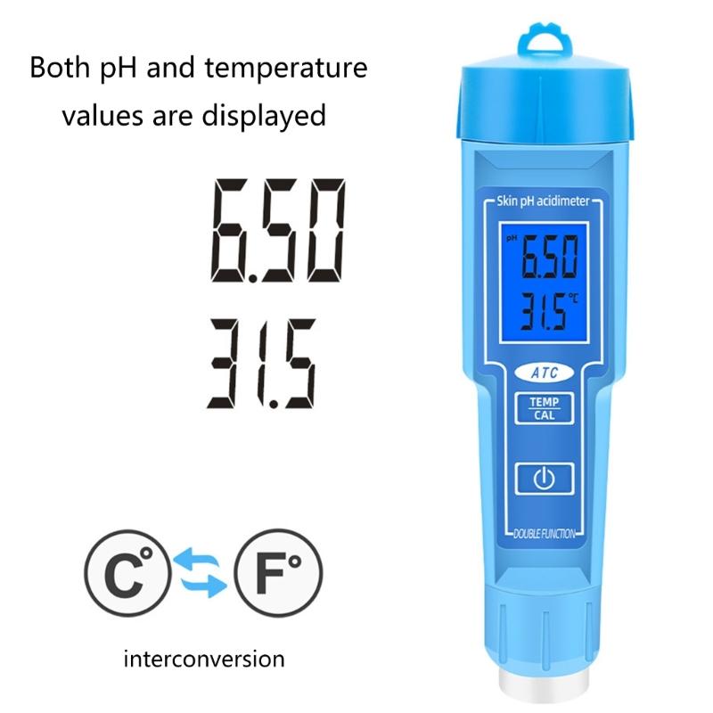 Tester Pen Multifunction Digital Water Temperature Tester with Temperature Compensation 0-14 Measurement Ranges