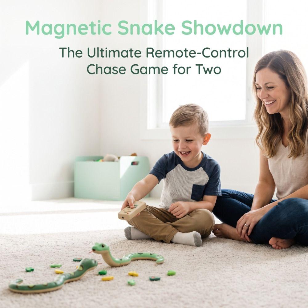 Rechargeable Remote Control Car Interactive Greedy Snake Car Magnetic RC Car Tabletop Game