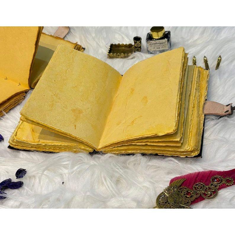 Moonlit Hare Journal | Rabbit Lock Diary | Mystical Floral Notebook | Vintage Witchy Grimoire | Gift for Writers & Dreamers