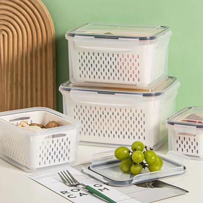 Estendi la Freschezza Contenitore Frutta Ermetico Contenitore Mantenimento Freschezza Coperchio Facile da Aprire e Chiudere Materiale PP per Alimenti
