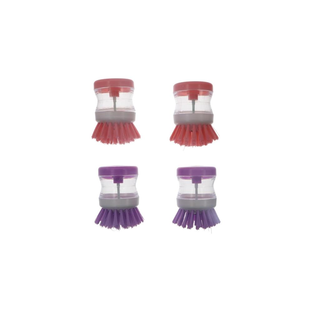 Press Type Scrubber Soap Dispenser Household Dish Brush Cleaning Brush Pot Brush Cleaning Tool
