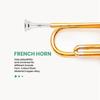 Xsdjasd French Horn Mouthpiece Kit Includes 1 French Horn Mouthpiece for Adults, Kids, and Beginners - B