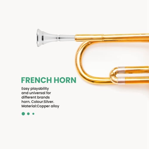 Xsdjasd French Horn Mouthpiece Kit Includes 1 French Horn Mouthpiece for Adults, Kids, and Beginners - B