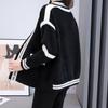 New Spring and Autumn Lazy Wind Imitation Mink Fleece Sweater Cardigan Women's Loose Casual Knitted Sweater Jacket