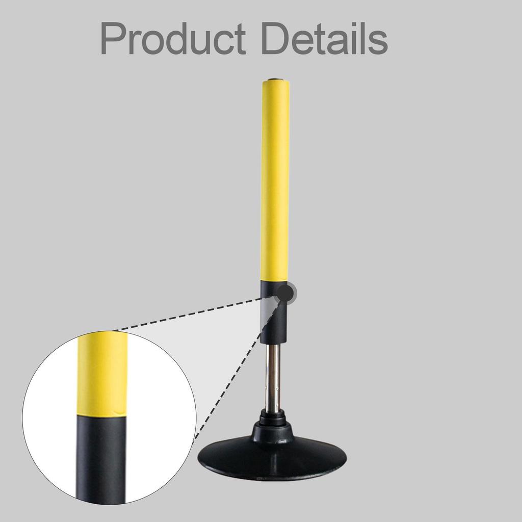 Basketball Football Training Aid Agility Rod Steel Shaft Sturdy Quick Return 0.6 Meter