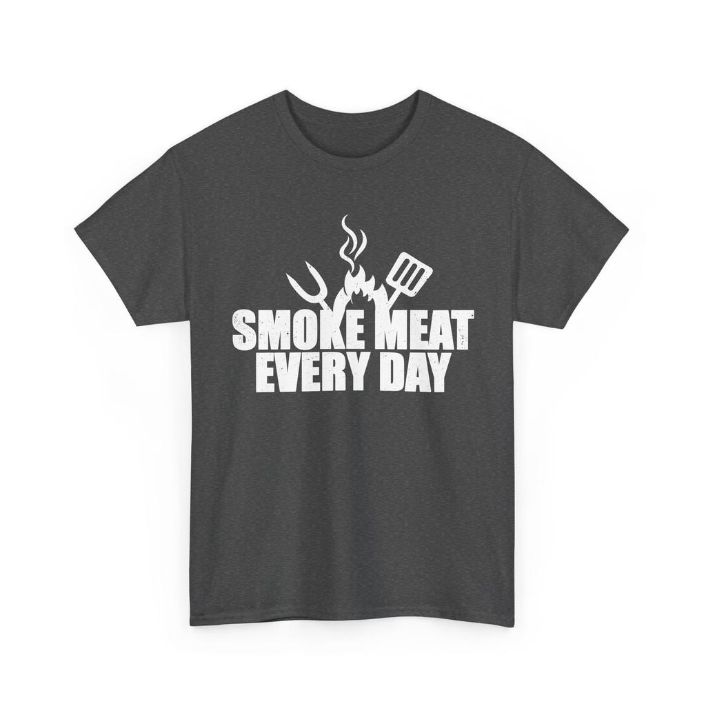BBQ Smoker T-Shirt, Smoke Meat Every Day Barbecue Grill Lovers Shirt
