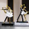 Resin Modern Double Dancer Ornament Creative Hot Selling Girl Room Crafts Elegant Holiday Gifts Synthetic Resin Decoration