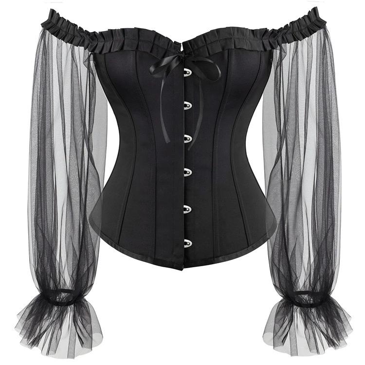 JYL TS lace long sleeved women's court shaping and body shaping chest top
