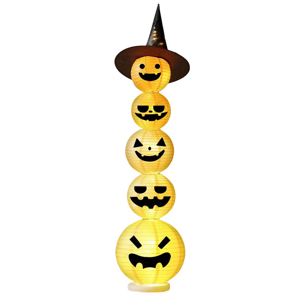 Halloween Decorative Pumpkin Lantern with Light LED Pumpkin Lantern Halloween Pumpkin Light for Indoor Outdoor Home Party Yard