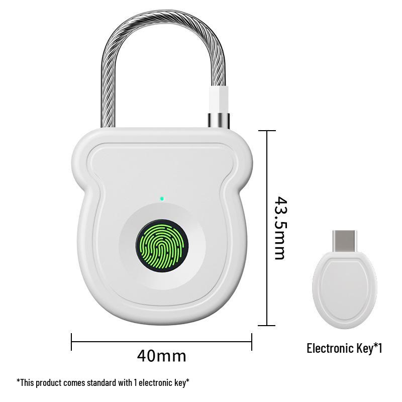 Smart Fingerprint Padlock for Secure Storage & Travel