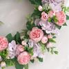 Artificial Peony Flower Wreath Blooming Silk Peonies for Spring Floral Wedding Indoor