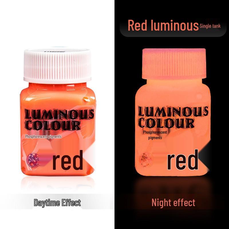 Glow-in-the-Dark Fluorescent Pigment Set for Kids - Perfect for DIY Clothes, Shoes, Plaster Dolls, and Hand-Painted Crafts!