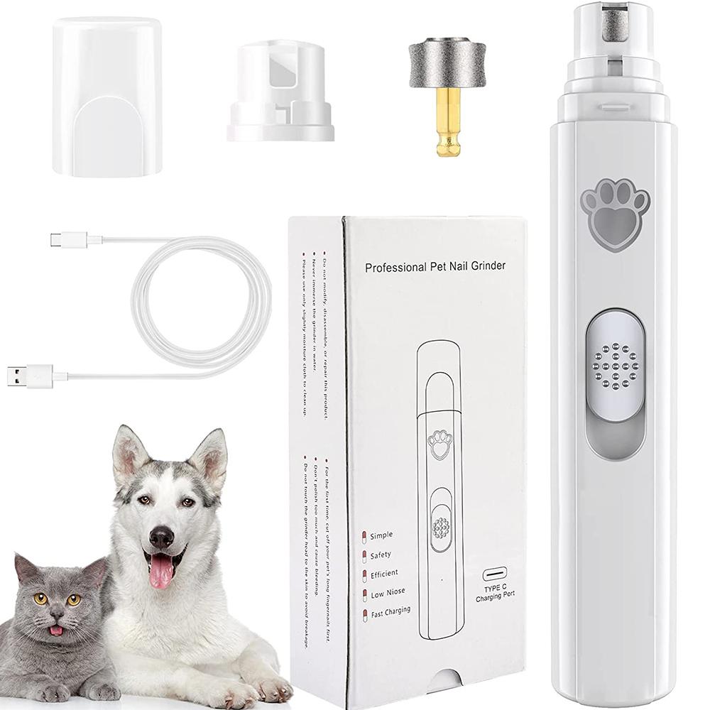 Professional 2-Speed Dog Nail Grinder for Small Medium Large Dogs & Cats