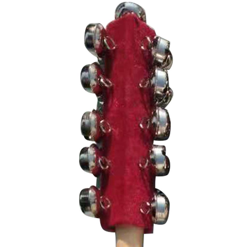 Jingle Rattle Bell Wooden Handle Bell Stick Shaker Hand Jingle Bell Toy for Kids Children 21pcs