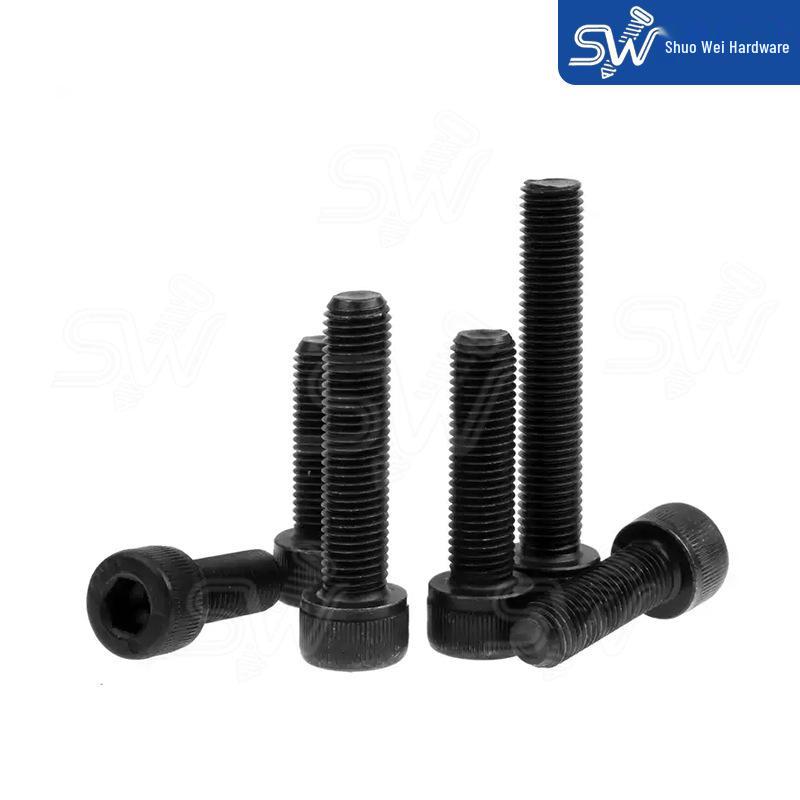 Class 12.9 High-Strength Blackened Half-Thread Inner Hexagon Screw Bolt