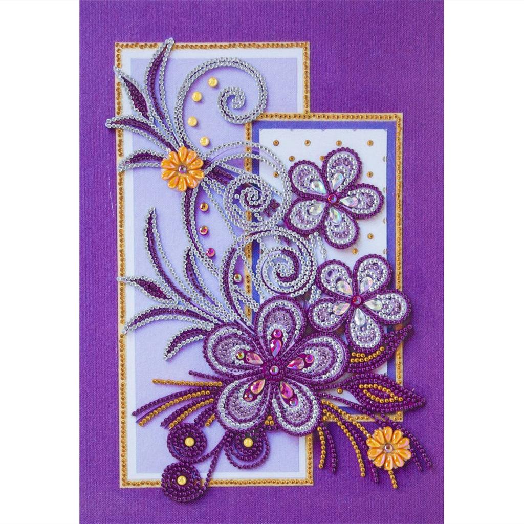 Ny spesiell form diamantmaleri Blomst Scenisk mønster DIY 5D Del Drill Kryssstingsett Krystallkunst Rhinestone Broderi