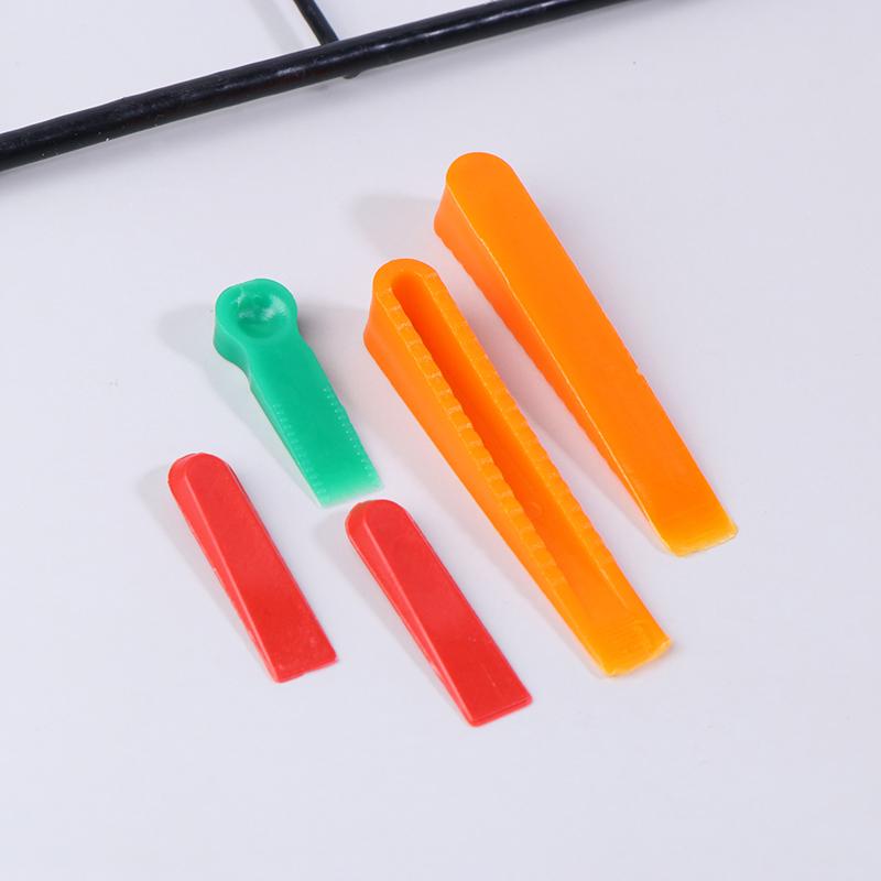 100Pc Reusable 5Mm Plastic Tile Wedge Spacer Leveling Clips Floor Locator Ceramic Tiling Laying Adjustment Construction Tool