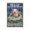 Beauty Vintage Metal Poster Animal Bees Retro Metal Tin Botany Signs Plaque Plate Wall Decor for Bar Club Cafe Man Cave Xcm
