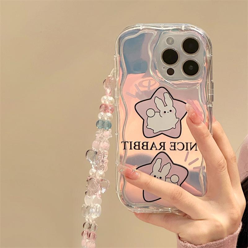 Zhitai Cream Pattern Bracelet Case for iPhone 16 Pro Max/15/14/12 Pro