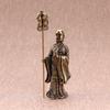 Retro Pure Copper Chinese Myth Nezha Buddha Statue Figurines Creative Desktop Decoration Home Furnishing Craft Gift Decoration