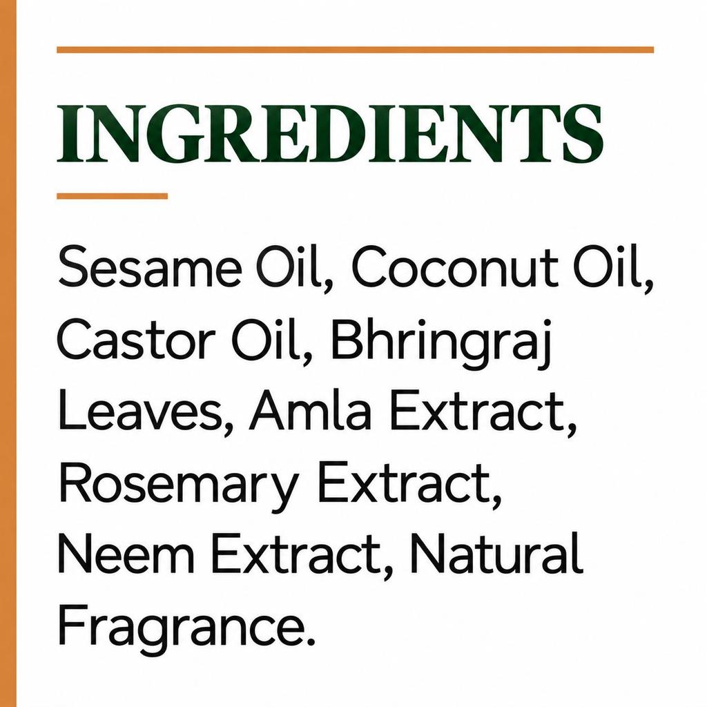 YiCAn Keshamrut Ayurvedic Hair Oil 100ml With Amla, Bhringraj, Rosemary Herbal Formula