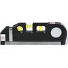 Laser Level Tool with Bubble Level & Ruler, Cross-Line Laser Level for Home Improvement, DIY, Tiling, Hanging & Measuring