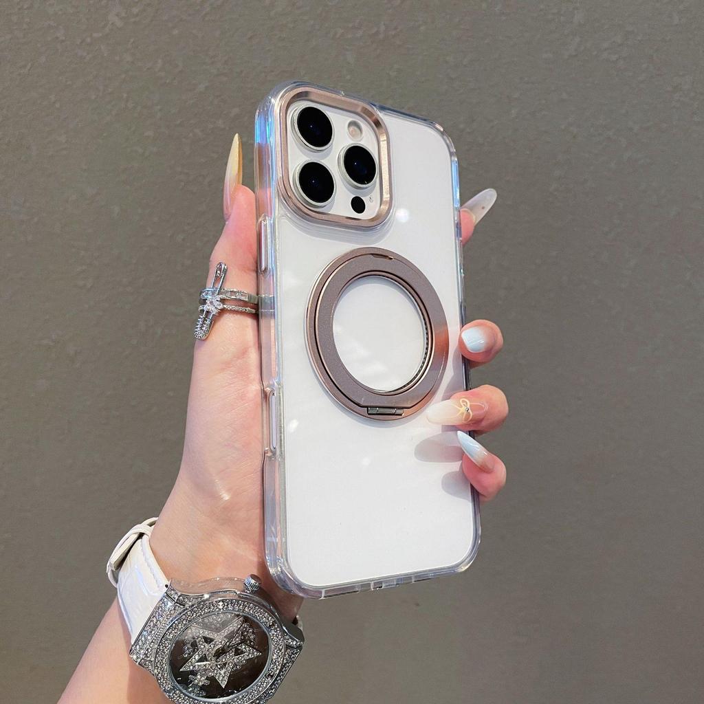 Apple iPhone 17 Pro Max Case with 360° Rotating Magnetic Stand, Drop-Proof Protective Cover for iPhone 16/15/14