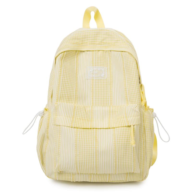 Campus Schoolbag Women's Plaid Backpack Junior Senior High School Students Large Capacity Travel Backpack