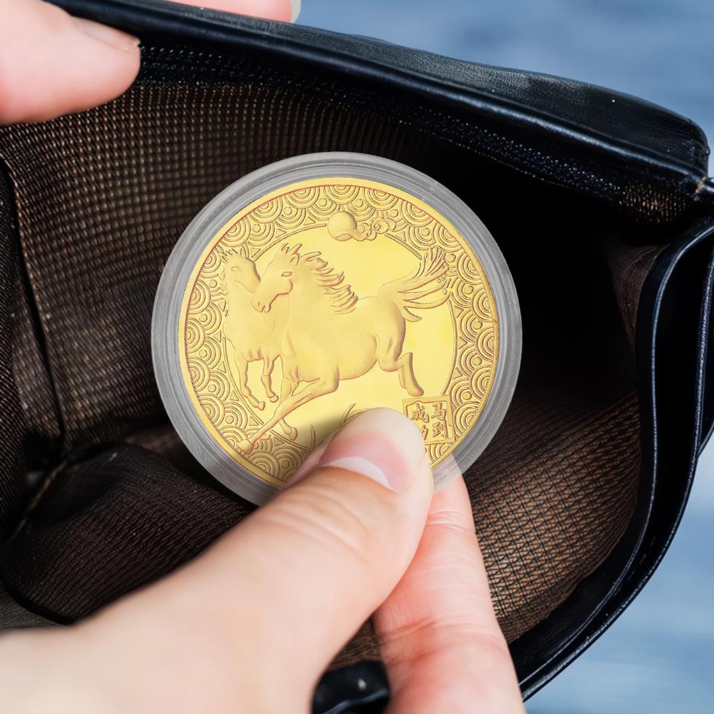 Commemorative Coin Horse Souvenir Collectible Tokens Embossed Collectibles Horse Coin For Friends Women Men Kids Christmas