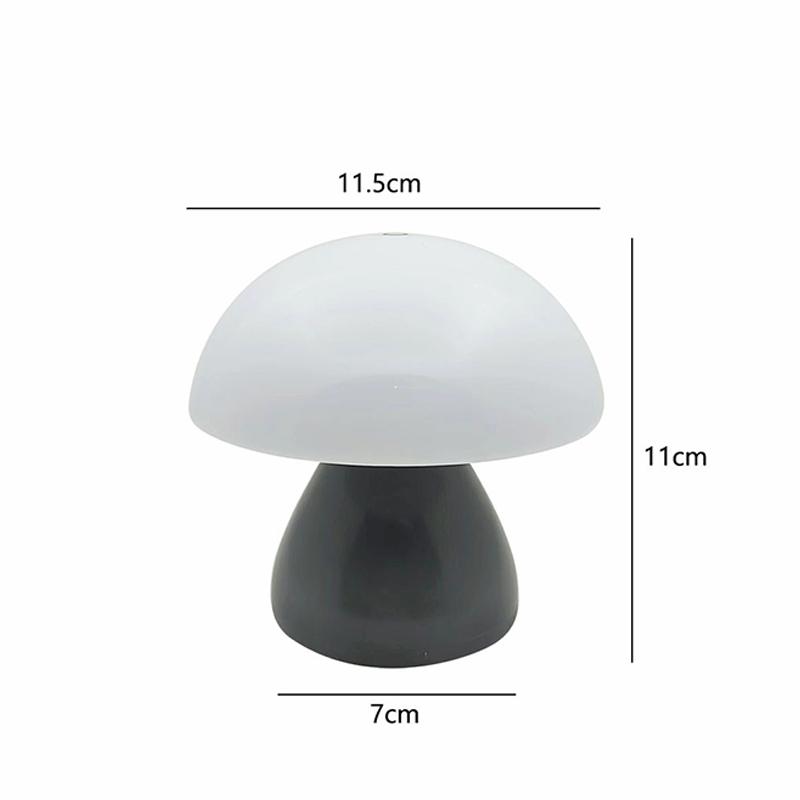 Mushroom Led Table Lamp Charging Touch Desk Coffee Bar, el Bedroom Decoration, Nordic Creative Atmosphere, Small Night Light