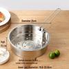 Universal 304 Stainless Steel Steamer Basket with Small and Large Holes, Non-Magnetic, Thickened for Household Rice Cookers.