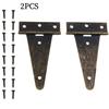 2pcs Flat Hinge T-hinges For Wooden Box Hanging Cabinet Doors Garden Doors Marine Cabins Yacht Doors Wine Box Bronze Hinges