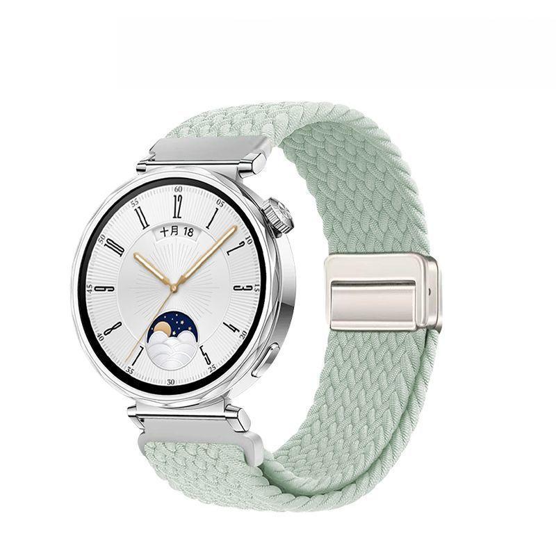 

Универсальный нейлоновый ремешок для часов 20 мм 22 мм - Нейлоновая магнитная пряжка Эластичный плетеный сменный ремешок для смарт-часов для HUAWEI Watch Samsung Galaxy Watch Amazfit 22mm