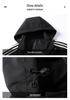 Men's Casual Three Stripe Hooded Jacket - Autumn/Winter