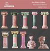 RetroStory Roman Column Sticker Pack: 6 Styles, 10 Sheets - Venus Journal and European Retro Decoration Stickers.