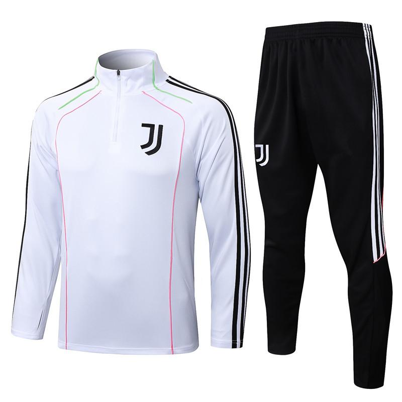 

Juventus Semi-Zipper Long-Sleeved Short-Sleeved Training Clothes Sports T-Shirt Pre-Game Warm-Up Vest Football Jersey L