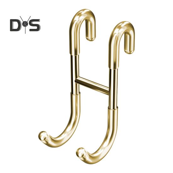 Towel Hanger Glass Door Shower Hook Strong Load-bearing Simple Installation S-Shaped Bathroom Bathrobe Hanger Hook