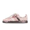 Adidas VL COURT 2.0 Da Vinci, Pink Butterfly Cushioning Low top Skateboard Shoes Unisex Pink Brown HQ1802(TeamM-S-BOX)